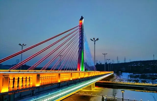 双鸭山市安邦河斜拉桥