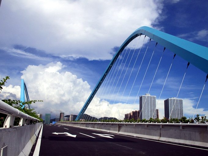 南沙区蕉门河双桥之车行桥――凤翔桥