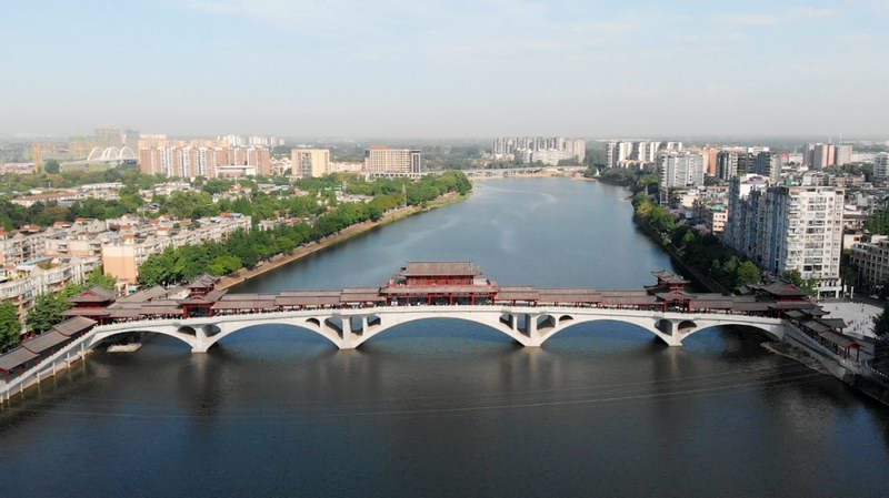 新津县五津廊桥