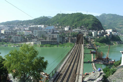 紫阳县汉江铁路大桥